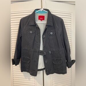 Black button up jacket